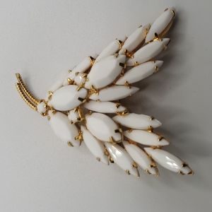 Vintage white brooch